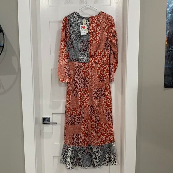 satin twist front maxi dress - Picture 2 of 6